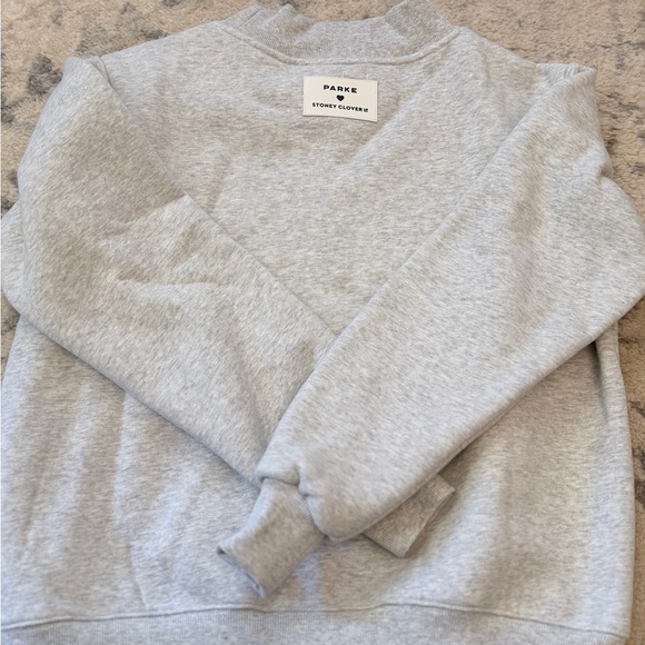 NIB Parke Stoney Clover NYC Fleece Mockneck - Picture 3 of 8